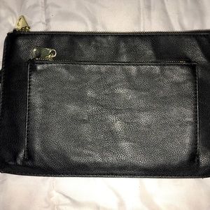 H&M black pleather crossbody bag
